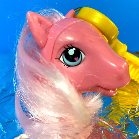 MY LITTLE PONY G3 VTG 2003 PINKIE PIE PONY HEAD CLIP ON POP TOPPERS OR KEYCHAIN - Picture 2 of 11